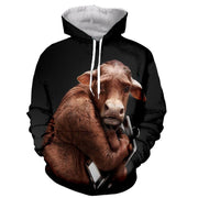 Men's 3D Printed Casual Hooded Sweatshirt