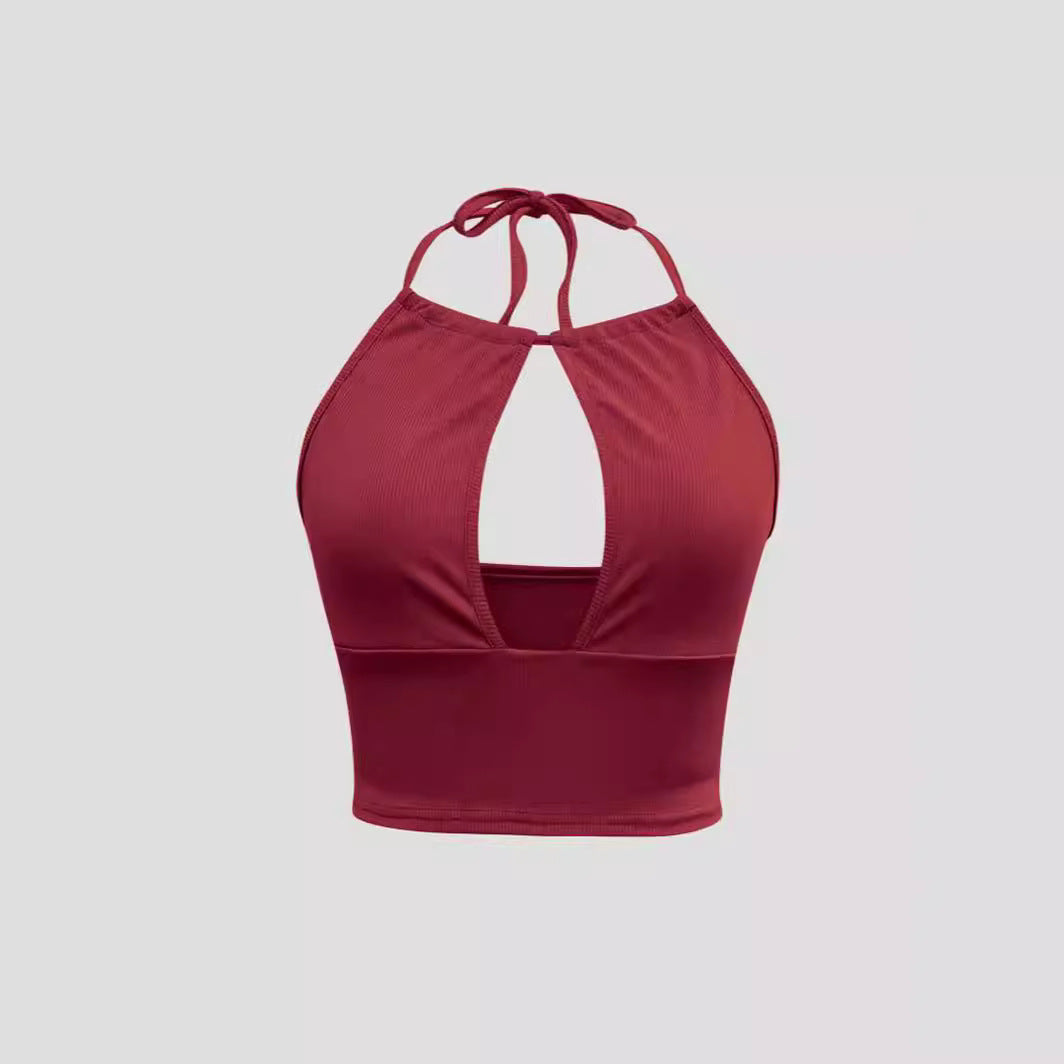 Vibrant Halter Swimsuit with Padded Tube Top – Beach‑Ready Style