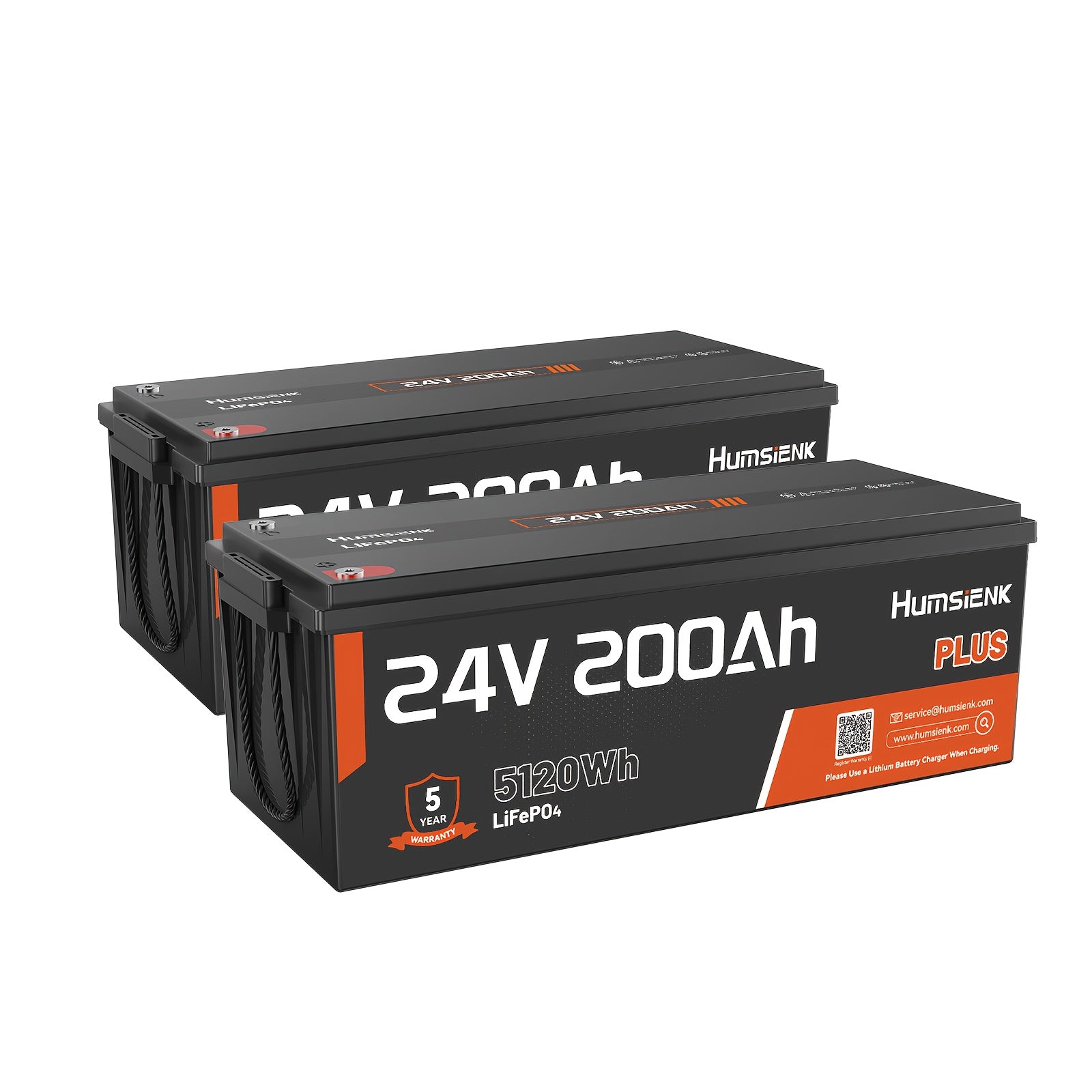 24V 200Ah Lithium Deep Cycle Battery with Smart BMS for Off-Grid Power
