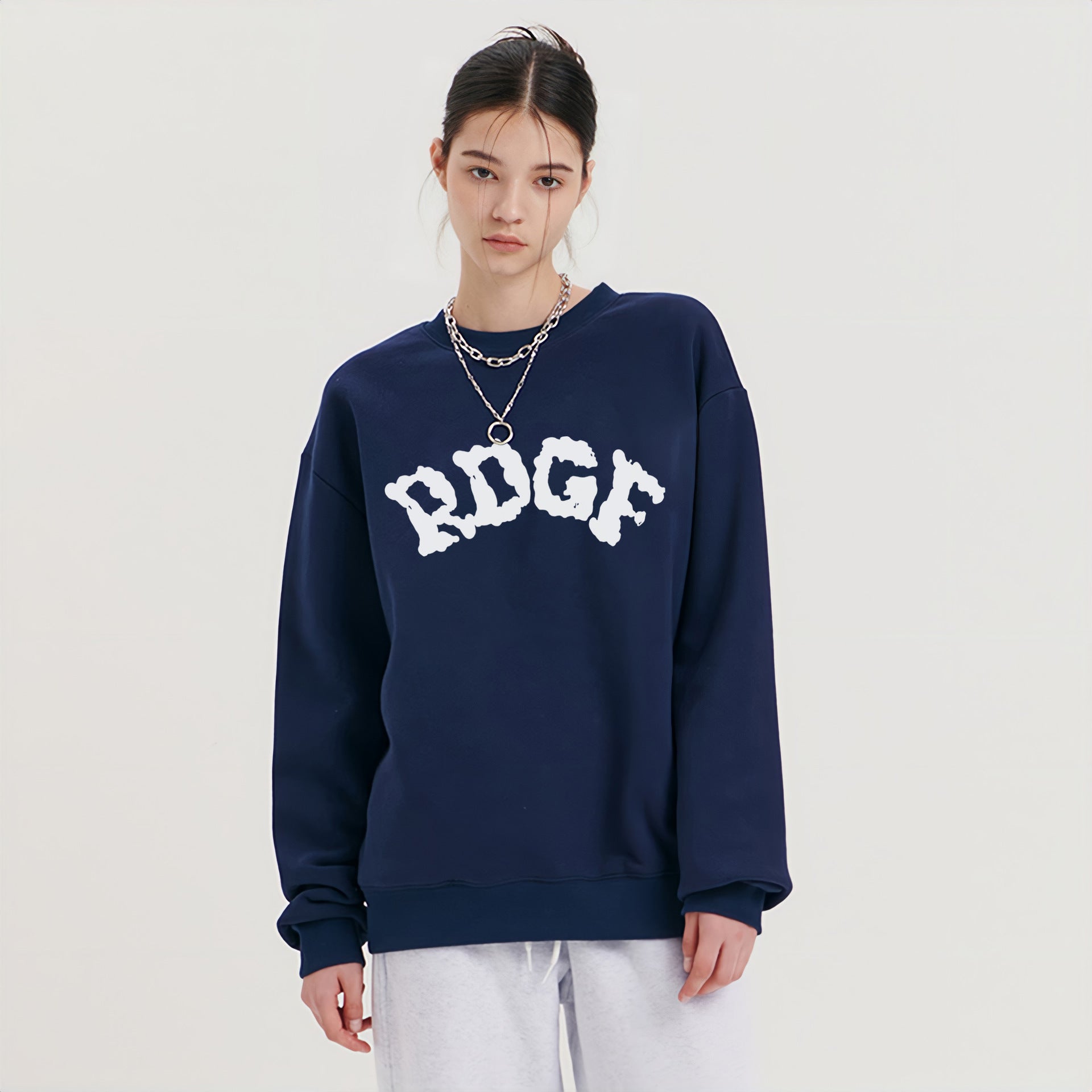 Women's Cozy Round Neck Loose Knit Sweater