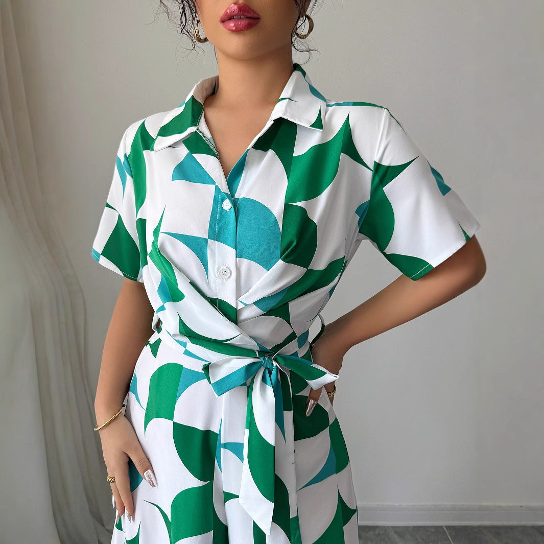 Women's Short Sleeve Wide Leg Jumpsuit - Chic & Comfy Romper