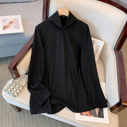 Plus Size Turtleneck Long Sleeve Top
