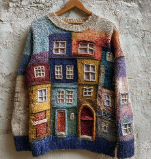 New Street-style Womens Crew-neck Sweatshirt for Fall and Winter