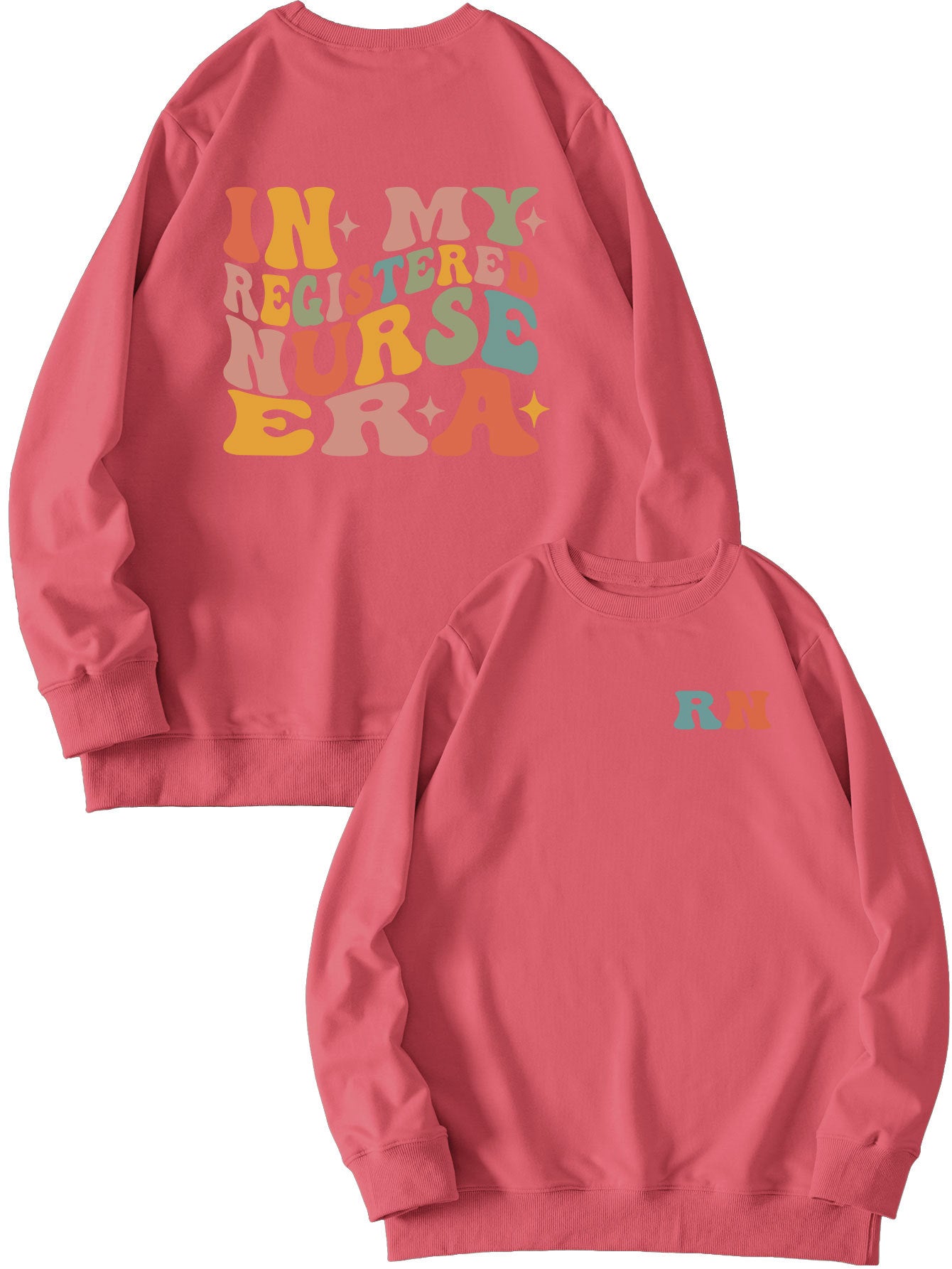 Women's Casual Round Neck Printed Sweatshirt