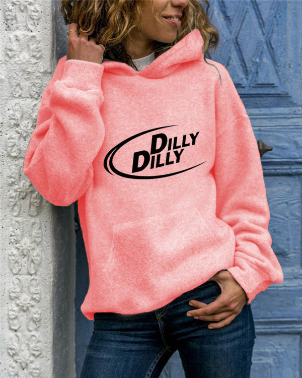 Animal Print Hooded Sweatshirt - Cozy Long Sleeve Pullover