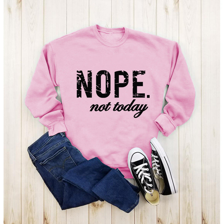 Women's Printed Round Neck Fashion Pullover Sweater