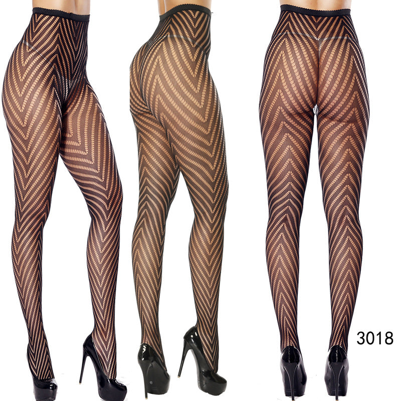 Vintage Tattoo Lace Hollow Net Socks for Women