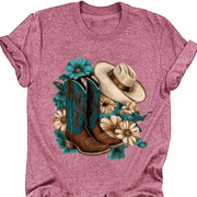 Loose-Fit Printed Short-Sleeve Shirt – Trendy Street Style