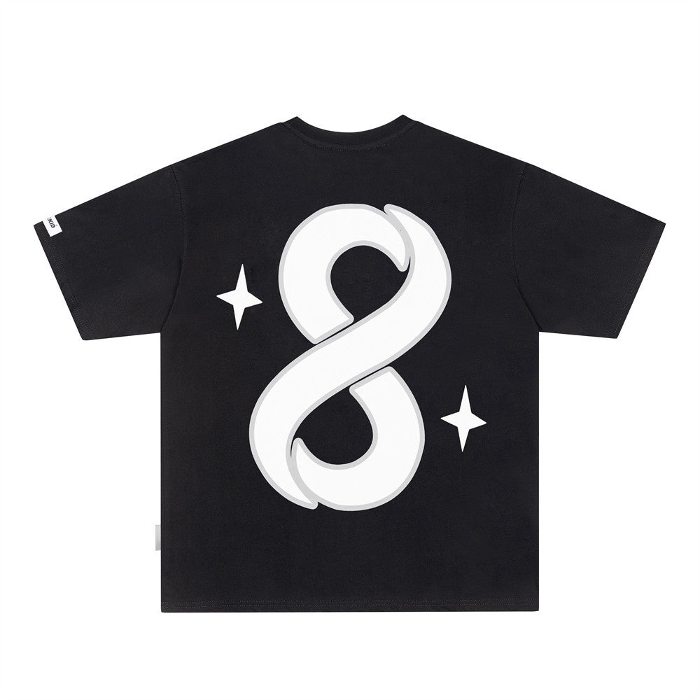 Men's Digital 8 Print Cotton Short-Sleeve Tee