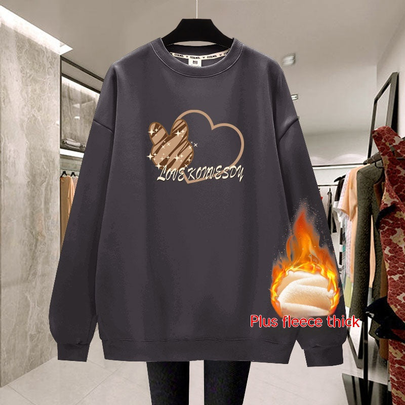 Cozy Plush Pullover Sweatshirt | Warm Student Style Top