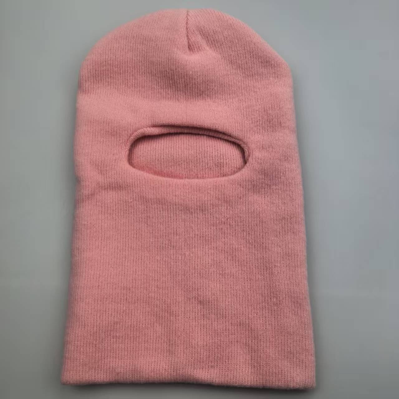 Solid Knit Hooded Winter Pullover Hat