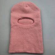 Solid Knit Hooded Winter Pullover Hat