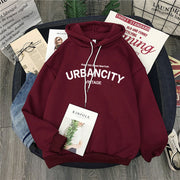 Casual Loose Long-Sleeve Hooded Sweatshirt