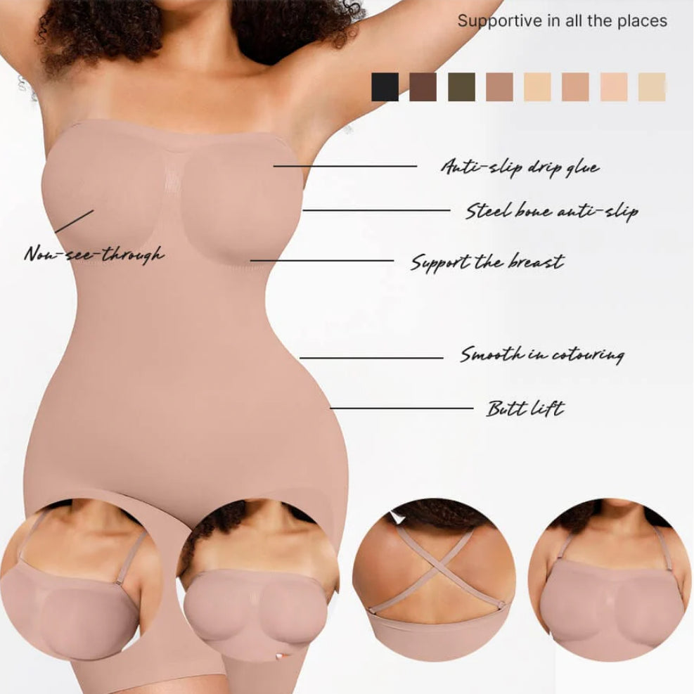Strapless Tummy Control Butt Lifting Shapewear