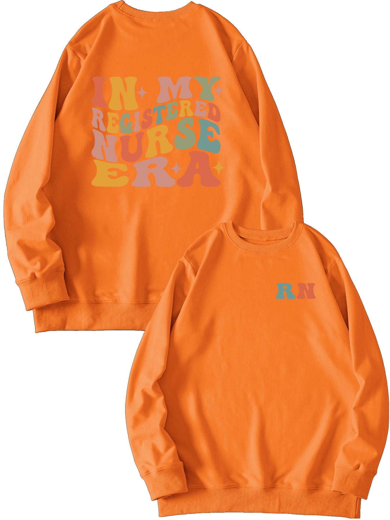 Women's Casual Round Neck Printed Sweatshirt