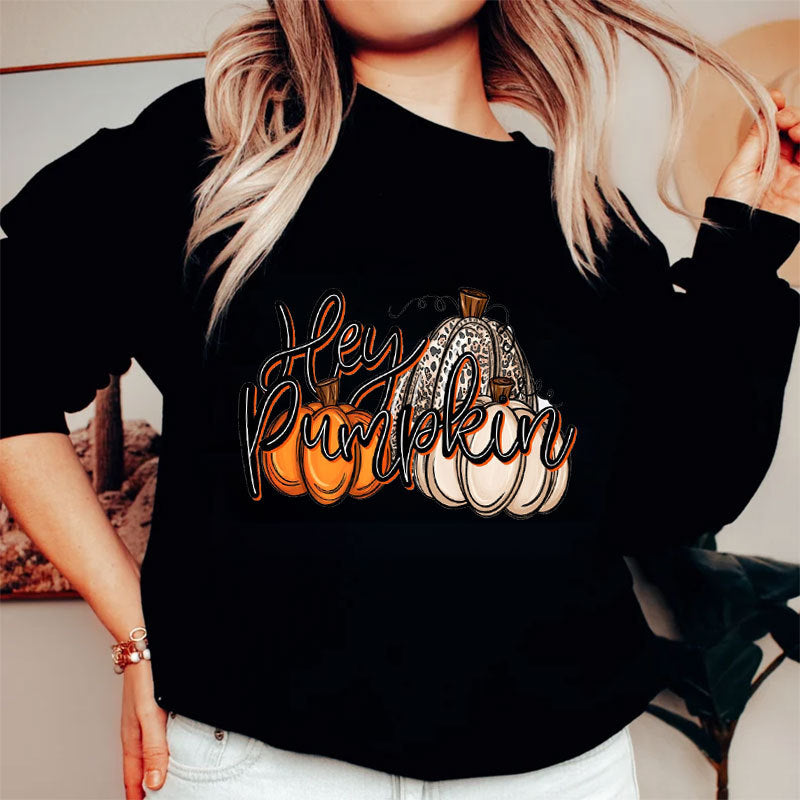 Spooky Pumpkin Head Couple Halloween Hoodie Sweatshirt