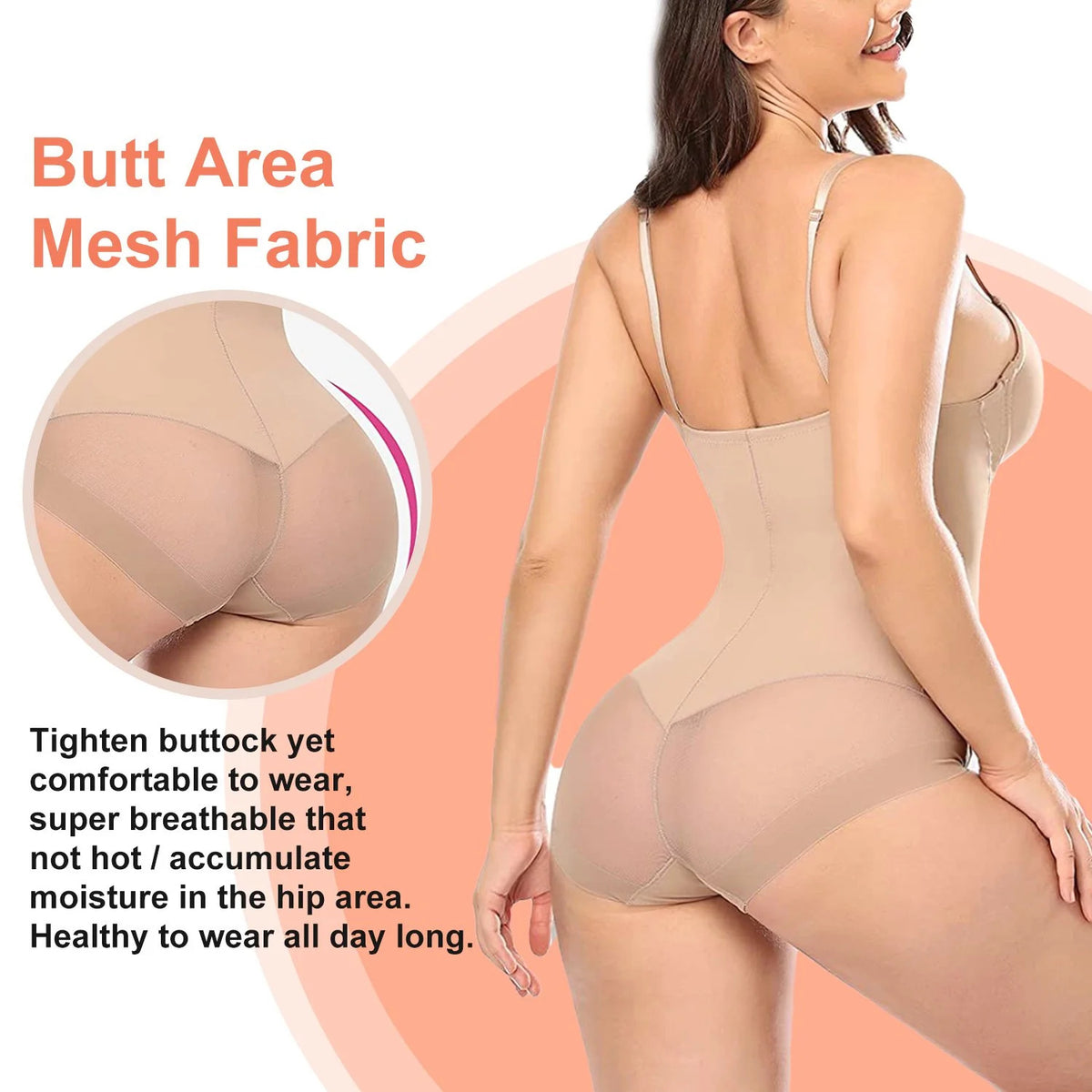Seamless One-Piece Tummy Control Body Shaper
