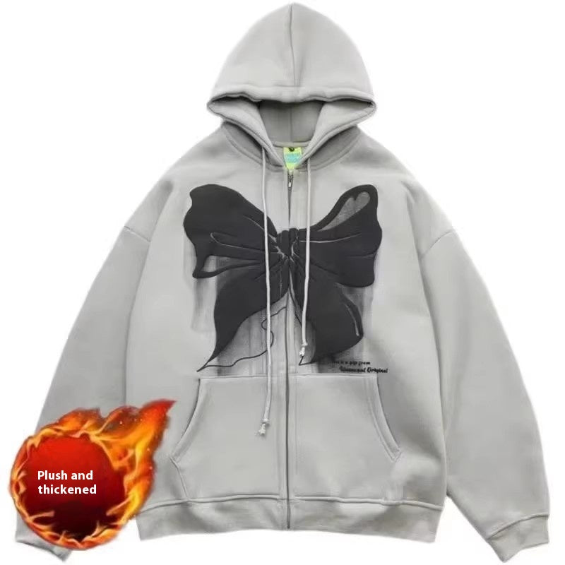 Sweet Cool Fleece-Lined Zipper Jacket