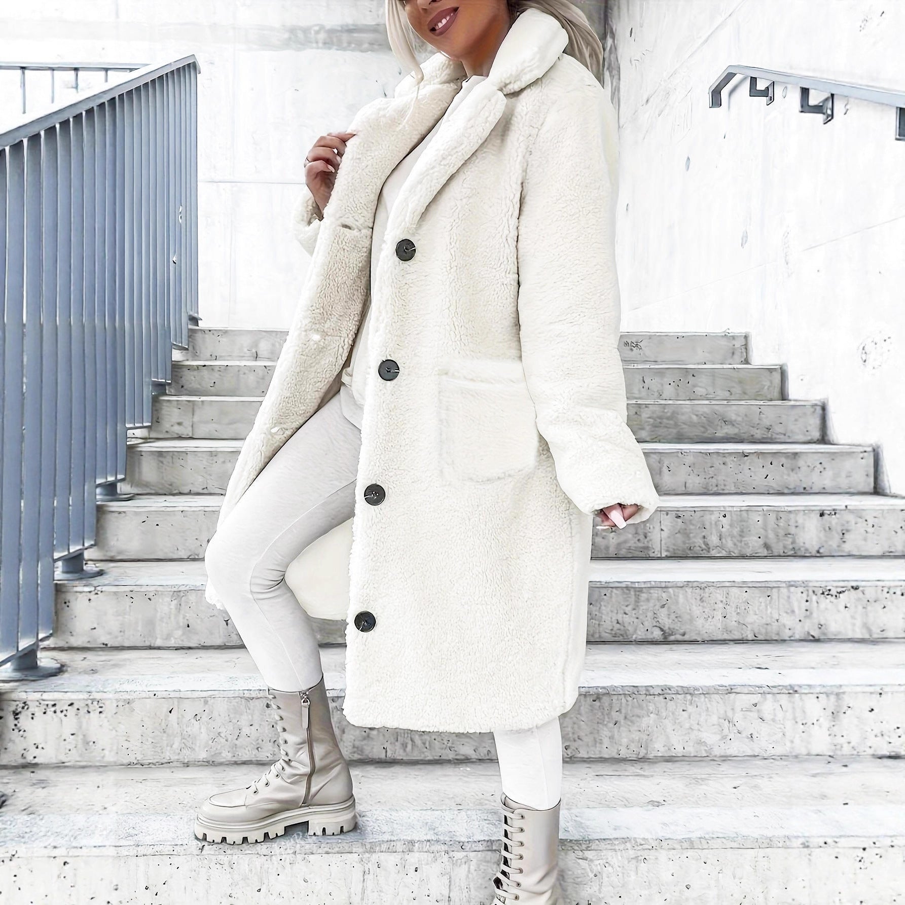 Warm Women's Long Coat for Autumn Winter
