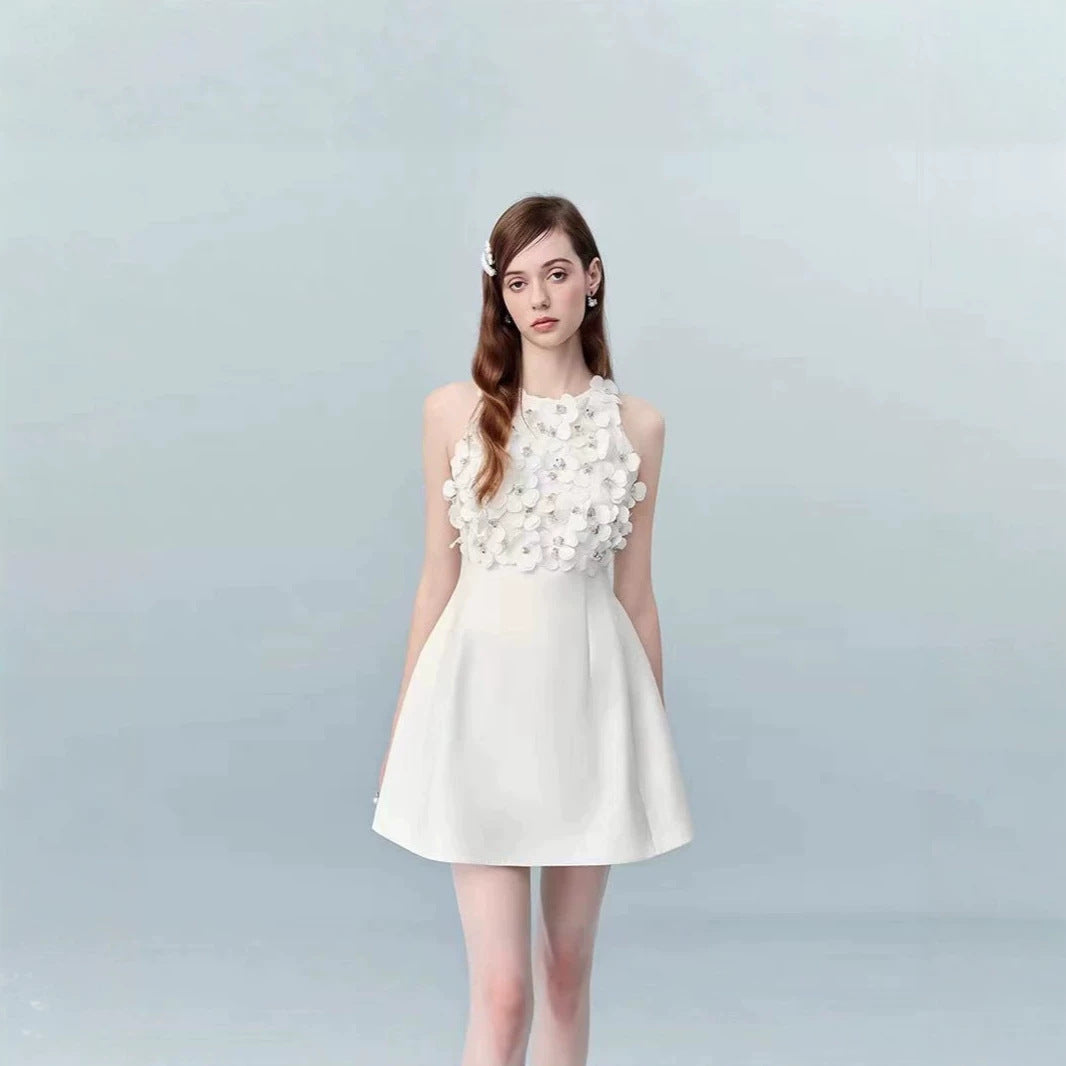 Womens Solid Color Casual Designer Sleeveless Dress