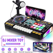 All-In-One Multi-Function DJ Mixing Controller with Electric Keyboard – Includes DJ Controls, Sound Effects and Recording Functions – Ideal Gift for Kids