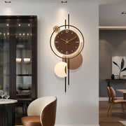 [Modern LED Wall Clock] Modern Minimalist Large LED Wall Clock | Silent Non-Ticking, Japanese Quartz Movement, Battery-Powered (AA Not Included) - Durable Metal Frame for Living Room, Bedroom, Office, Dining Room - Contemporary Home & Office Decor