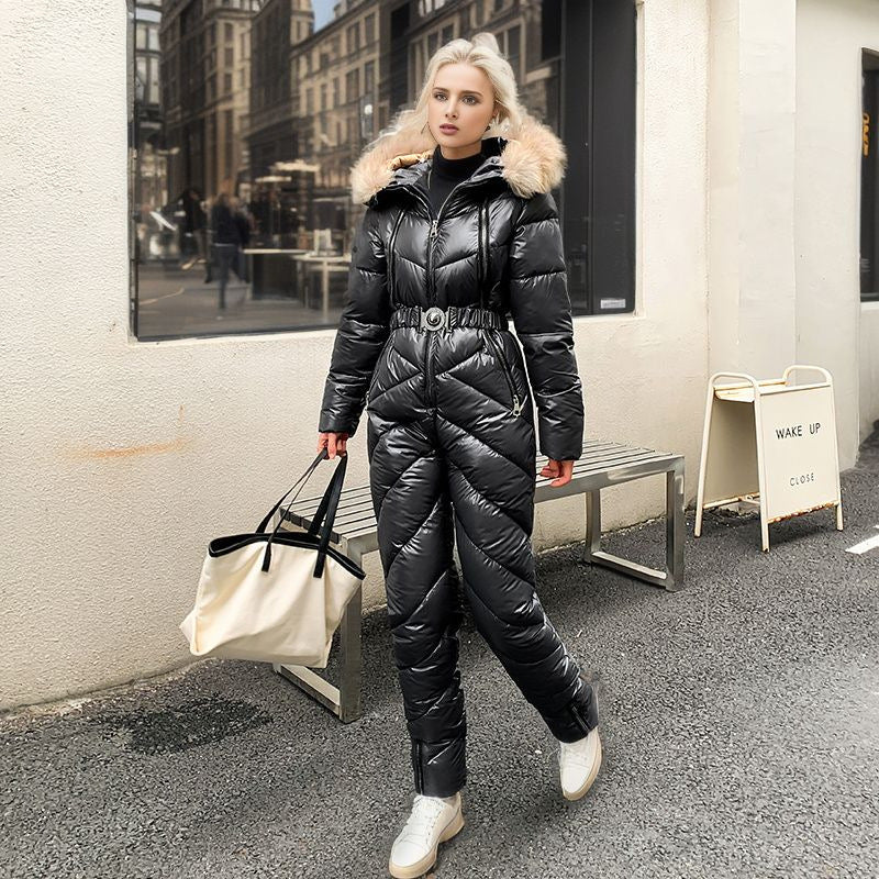 Women's Warm Outdoor Sports Jumpsuit & Snow Romper