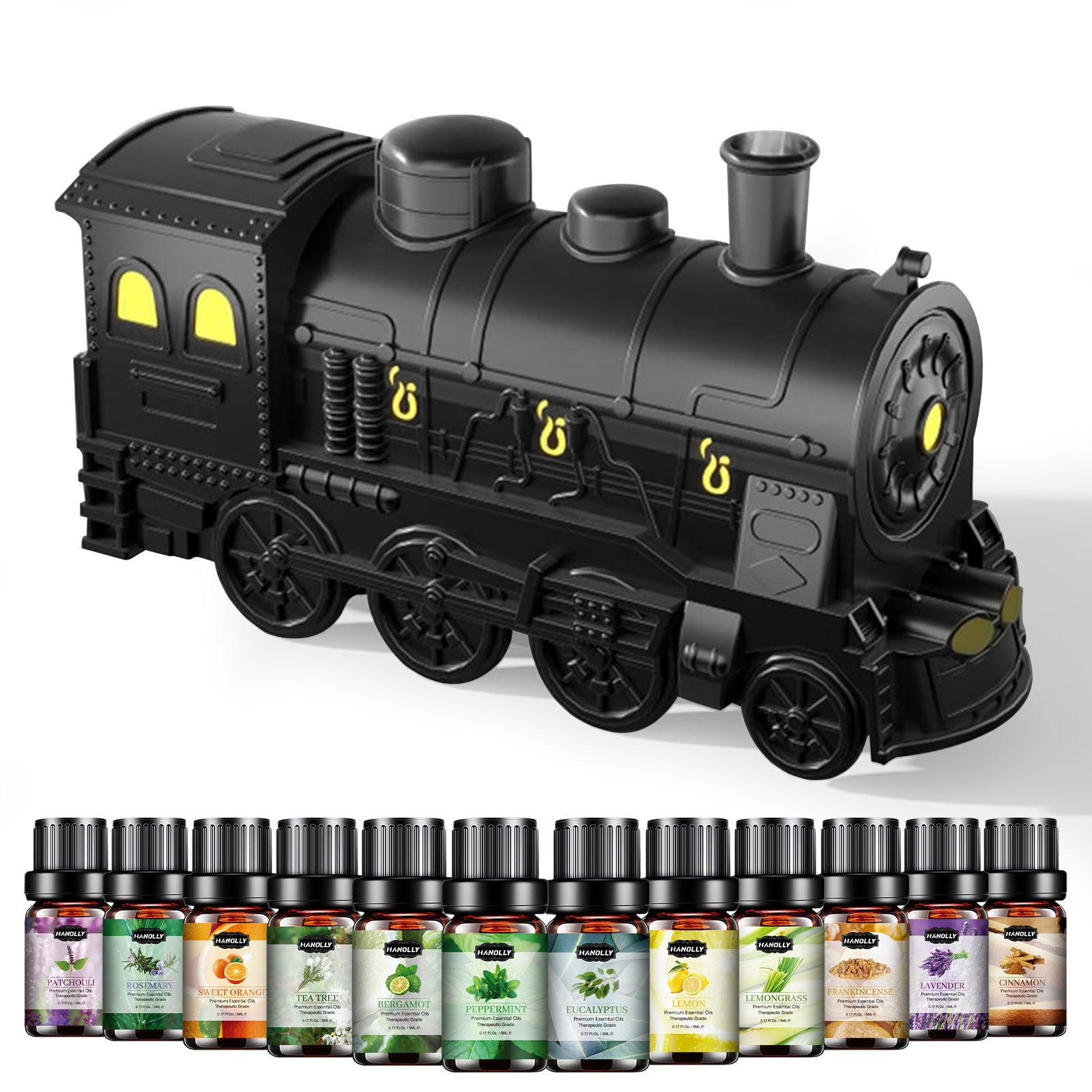 Diffuser for Home, 550ML Large Capacity Diffuser, Essential Oil Diffuser with 12 Bottles of Essential Oils, Aroma Diffuser with Remote Control for Hotel Spa Yoga Room