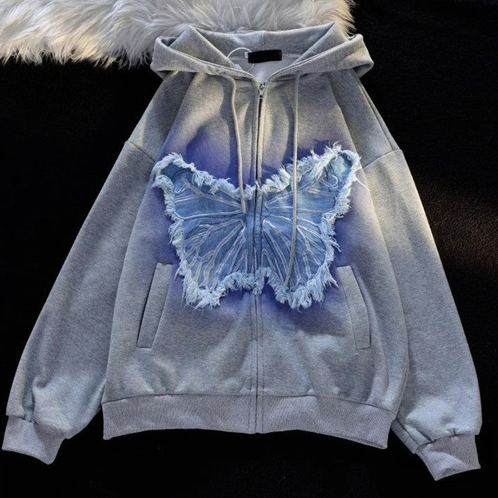 Women's Gradient Trendy Hooded Pullover Sweater