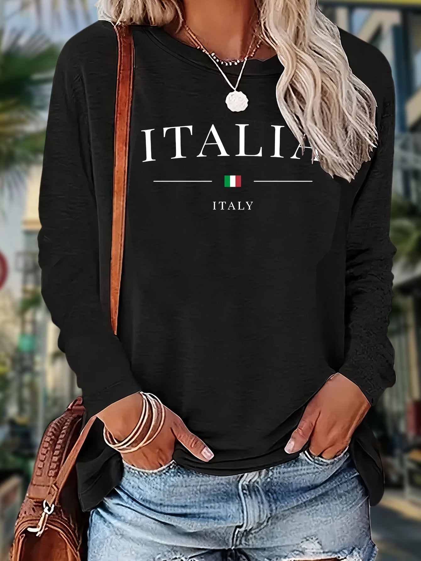 Plus Size 3D Print Long Sleeve Casual Sweatshirt