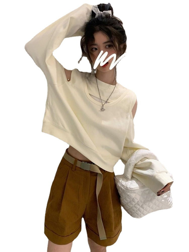 Cozy Off-The-Shoulder Loose Knit Sweater Top