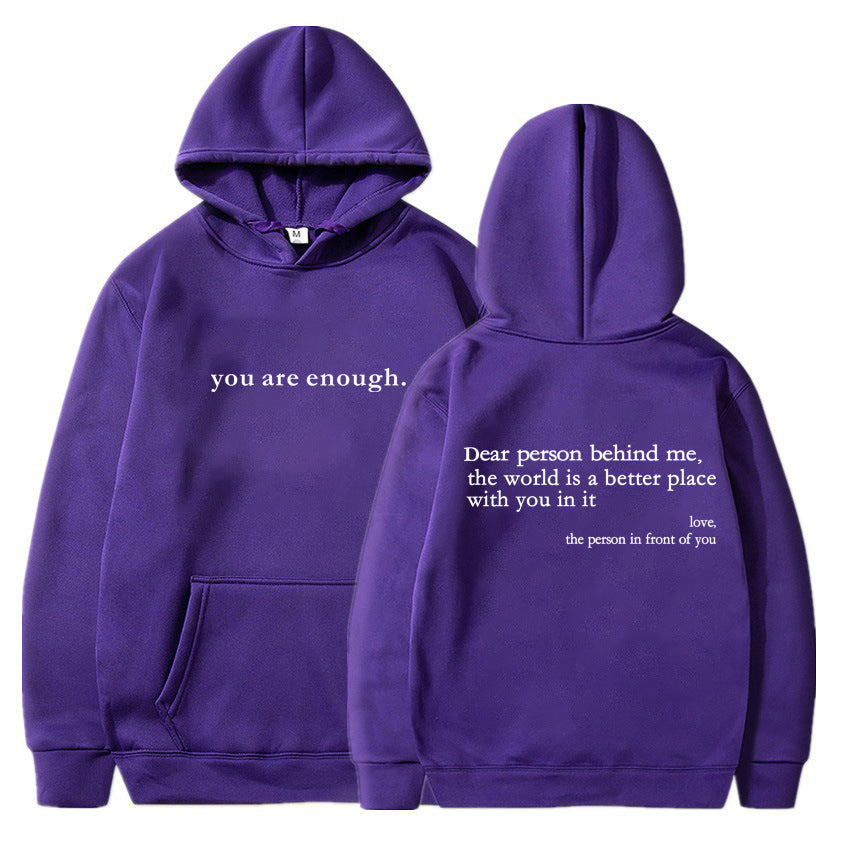Women's Cozy Brushed Letter Hoodie