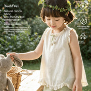 Summer Doll-Style Girl's Top & Shorts Set