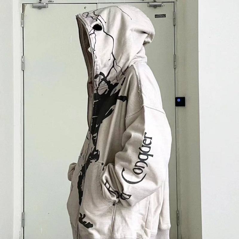 Women's Cozy Autumn Winter Loose Zip-Up Hoodie Coat