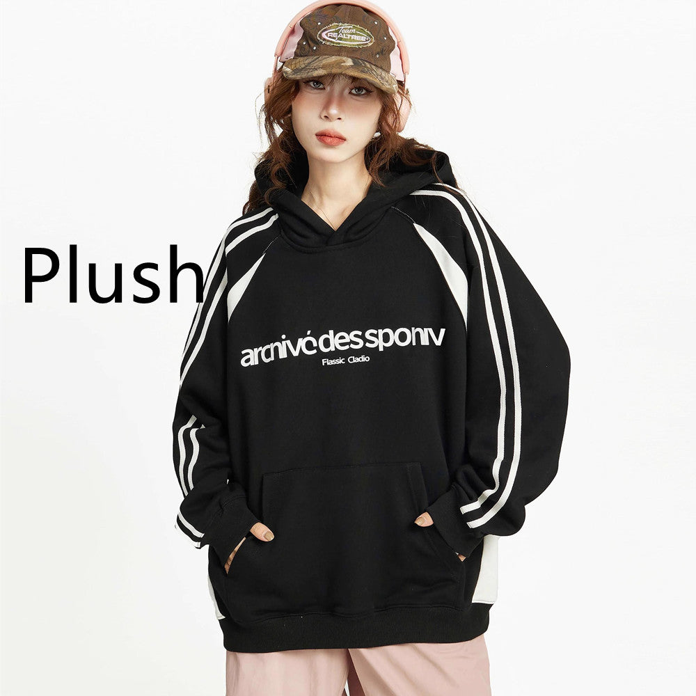 Women's Oversized Fall Hooded Pullover Sweater