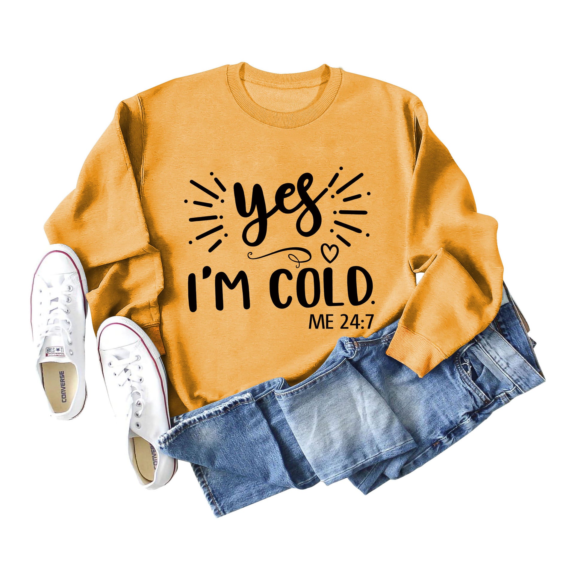 Plus-Size Long-Sleeve Casual Pullover Sweater