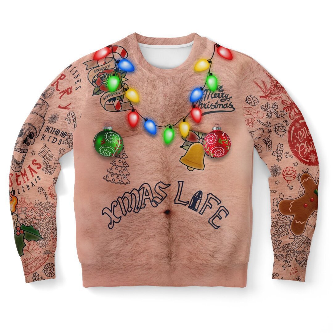 Unisex Halloween Digital Print Crewneck Sweater