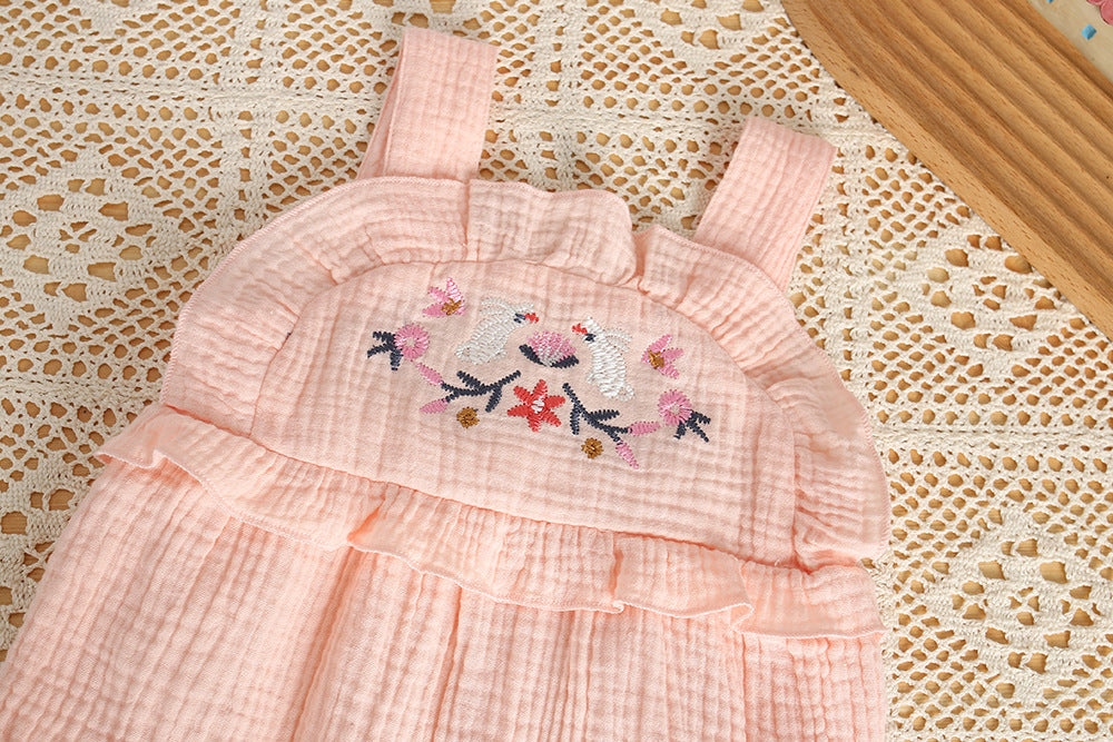 Soft Cotton Sleeveless Baby Bodysuit & Romper