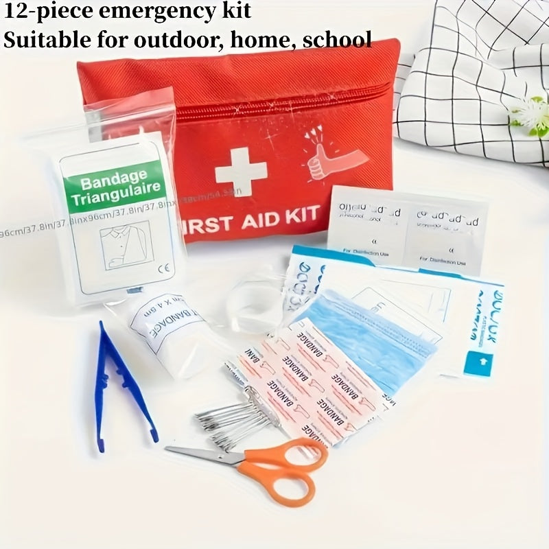 Small/Large Portable First Aid Kit, Including Professional Scissors And Tweezers, Specifically Designed for Camping, Hiking, Hunting, And All Types Of Outdoor Activities, Equipped with Essential...