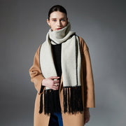 Stay Warm in Style with Double-Faced Woolen Scarf
