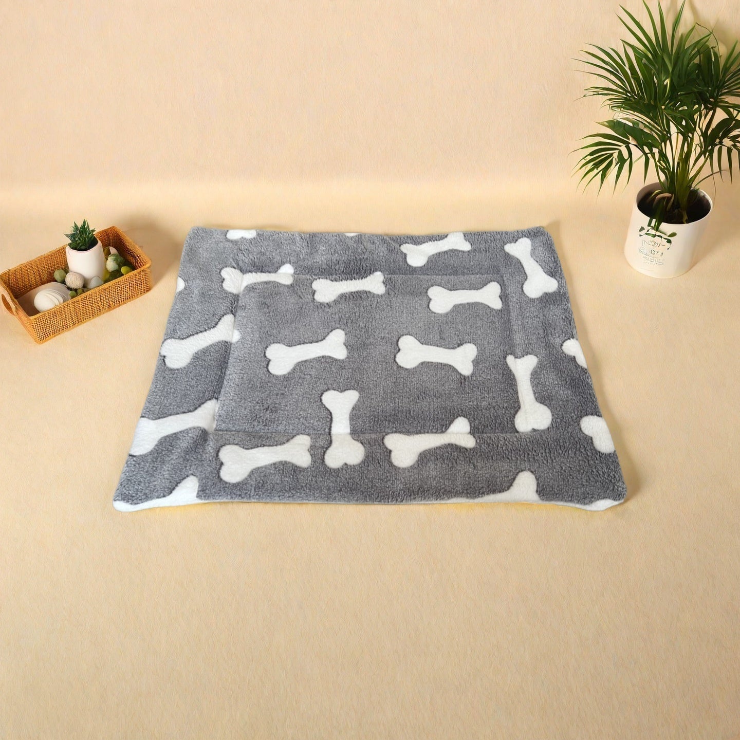 Double-Sided Flannel Pet Bed For Small Dogs & Cats Under 18 Lbs, Machine Washable Plush Mat, Reversible Comfort For Puppies Kittens & Hamsters, Indoor Use For Christmas Halloween