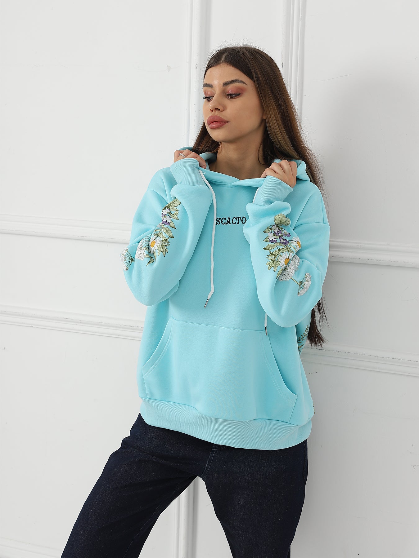 Women's Floral Long Sleeve Sweatshirt