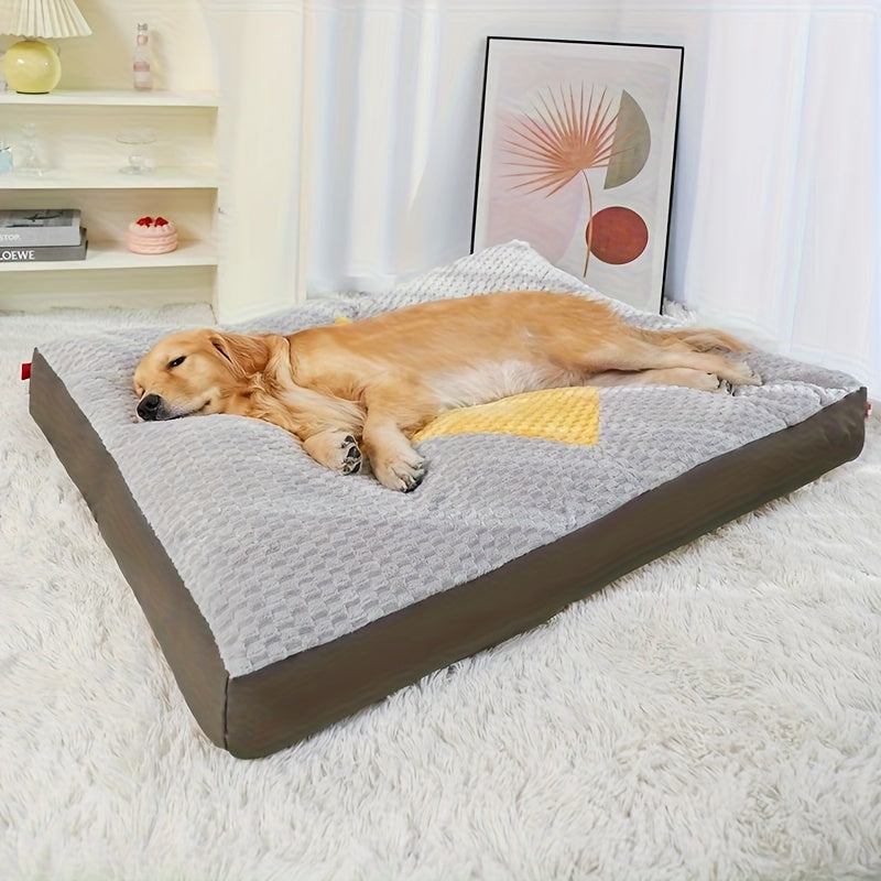 Large Golden Retriever Dog Bed - Winter Warm Removable Washable Sofa Cushion With Plush Cover & Soft Filling, -like For Joint, -friendly Bedspread For Large Breed Dogs (easy-clean Pet)