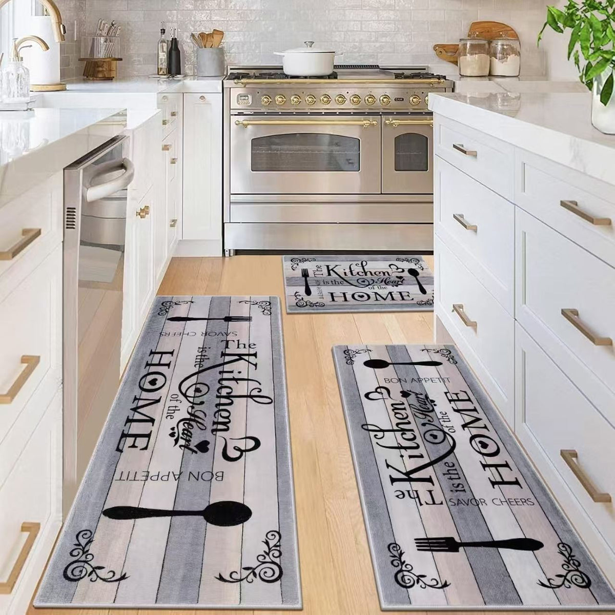 Simple American-style Kitchen Mat for Home Use