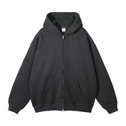 Men's Fleece-Lined Thickened Loose Streetwear Hoodie