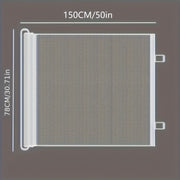 1-panel Retractable Gate & Barrier - Heavy-duty Black Mesh Safety Gate With Lock, Adjustable Width 31-51 Inches, For Stairs, Hallway, Indoor/outdoor Use - Fits Doors, Fits Floors (no Setup)