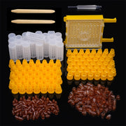 Queen Bee Raising Tool Set with Breeding Boxes, Rearing Sticks, Cell Stand and Protective Covers
