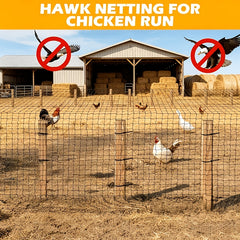 Heavy-duty reusable bird netting mesh for garden and poultry protection