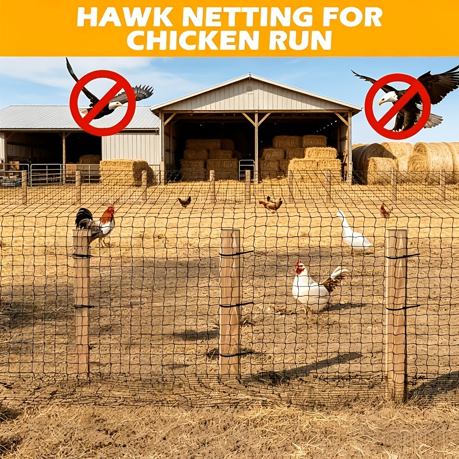 Heavy-Duty Breathable UV-Resistant Bird Netting Mesh – Reusable Garden and Poultry Protection