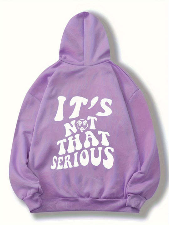 High Street Loose Cotton Sports Pullover Hoodie
